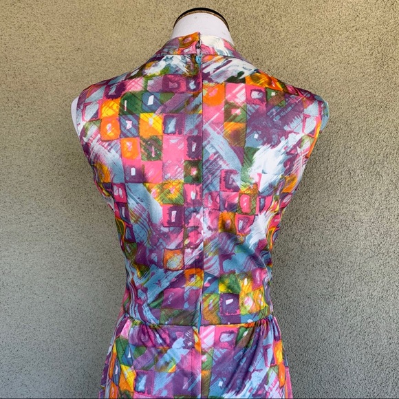 Sears Vintage Madmen Hostess Leisure Maxi Dress - Picture 8 of 12